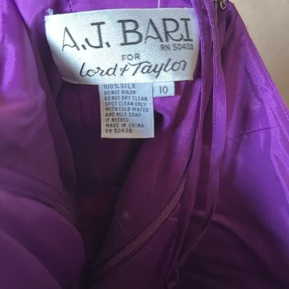 Vintage A.J Bari For Lord & Taylor Strapless Sweetheart Mini Dress - Picture 4 of 4